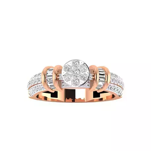 Women Band Ring STL OBJ FBX Renders Details