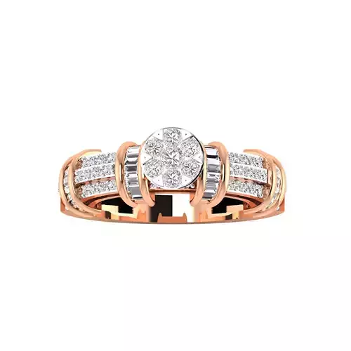 Women Band Ring STL OBJ FBX Renders Details