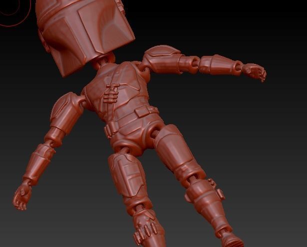 THE MANDALORIAN Flexi 3D print model_8