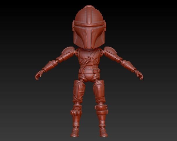 THE MANDALORIAN Flexi 3D print model_2