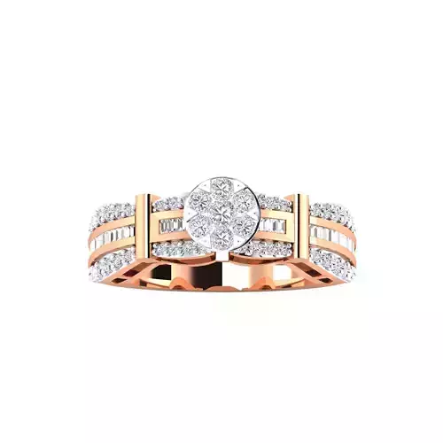 Women Band Ring STL OBJ FBX Renders Details