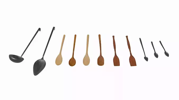 Spoon 3D Model Collection