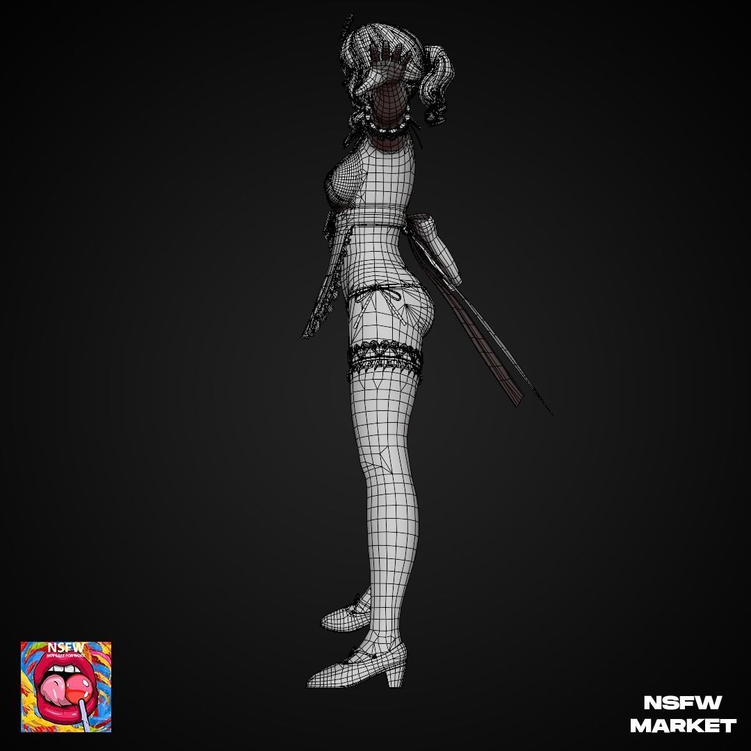 EXCLUSIVE EDITION RIGGED CHARACTER TAMAKI - EYES ON ME Low-poly 3D model_17