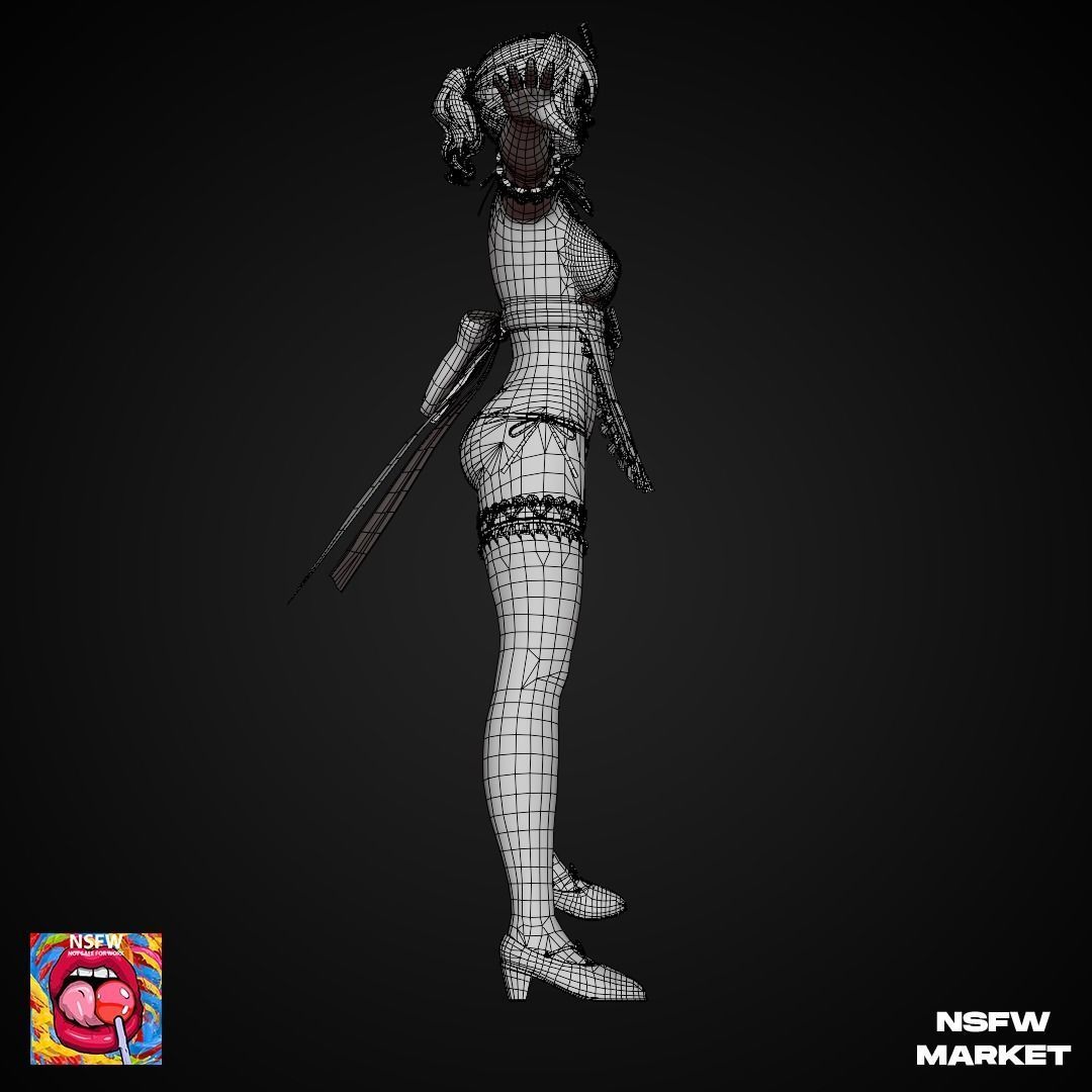 EXCLUSIVE EDITION RIGGED CHARACTER TAMAKI - EYES ON ME Low-poly 3D model_16