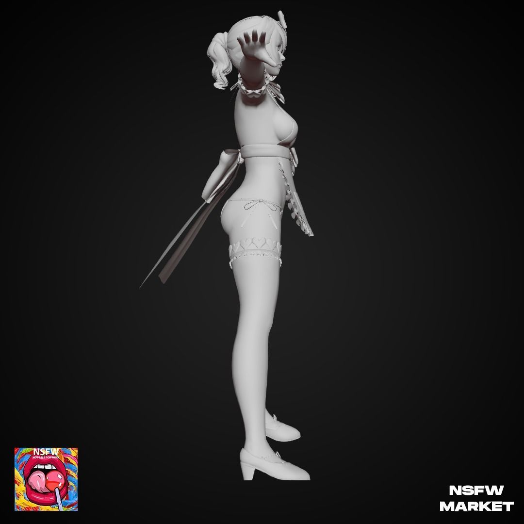 EXCLUSIVE EDITION RIGGED CHARACTER TAMAKI - EYES ON ME Low-poly 3D model_12