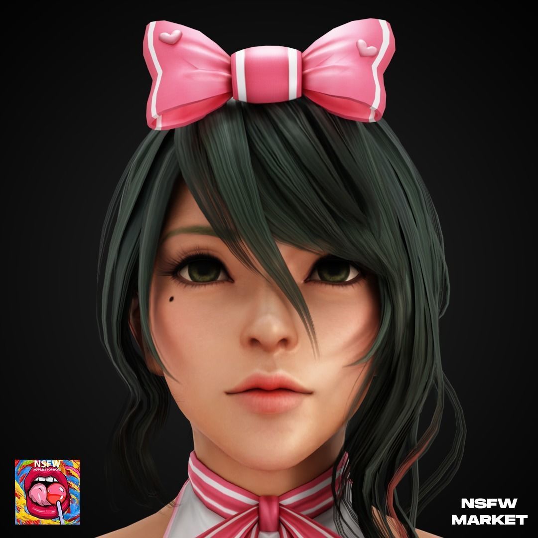 EXCLUSIVE EDITION RIGGED CHARACTER TAMAKI - EYES ON ME Low-poly 3D model_2