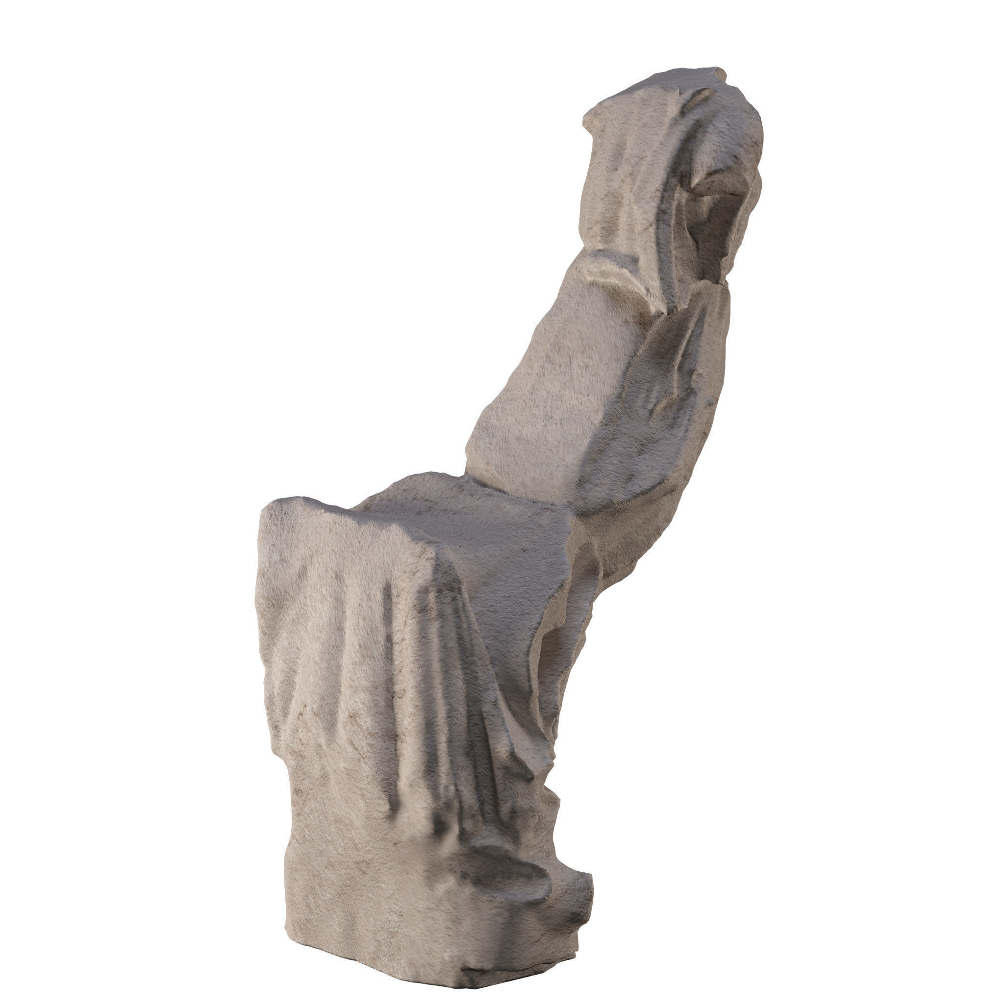Winged Victory of Samothrace sculpture 3D model_2