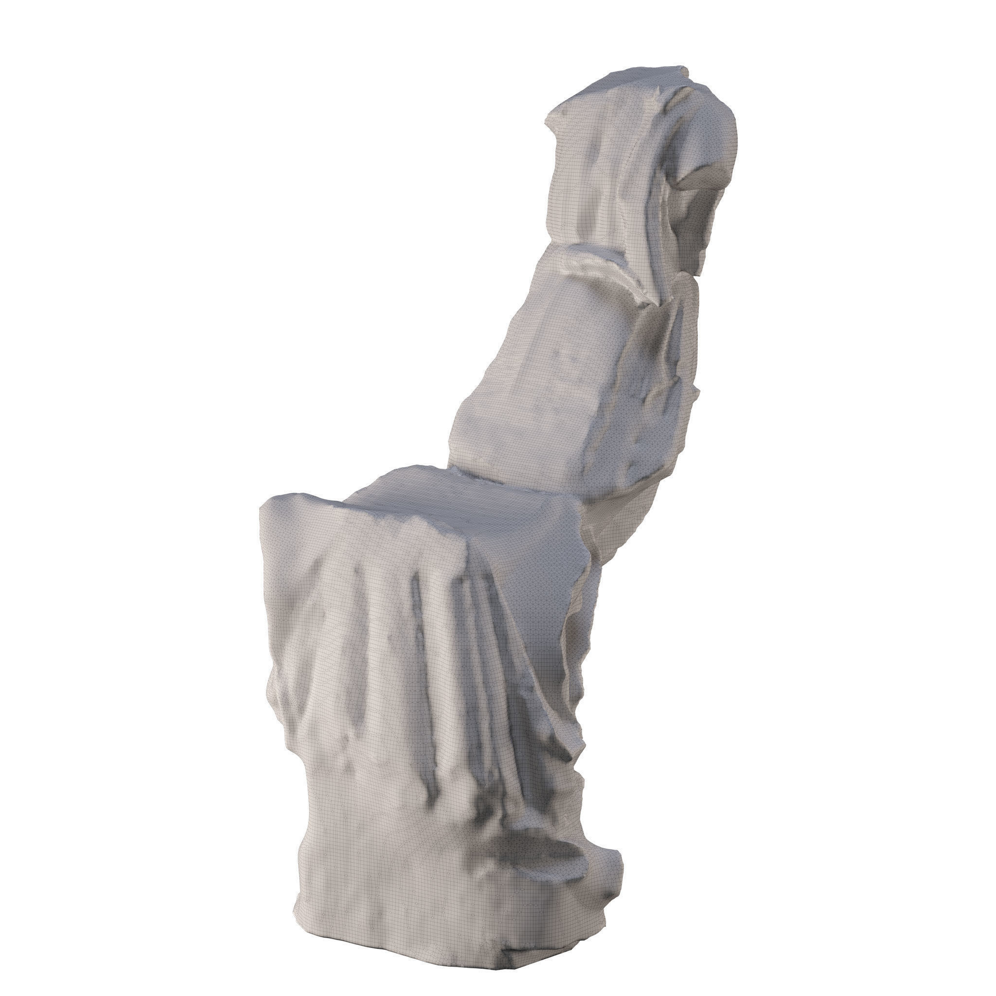 Winged Victory of Samothrace sculpture 3D model_6