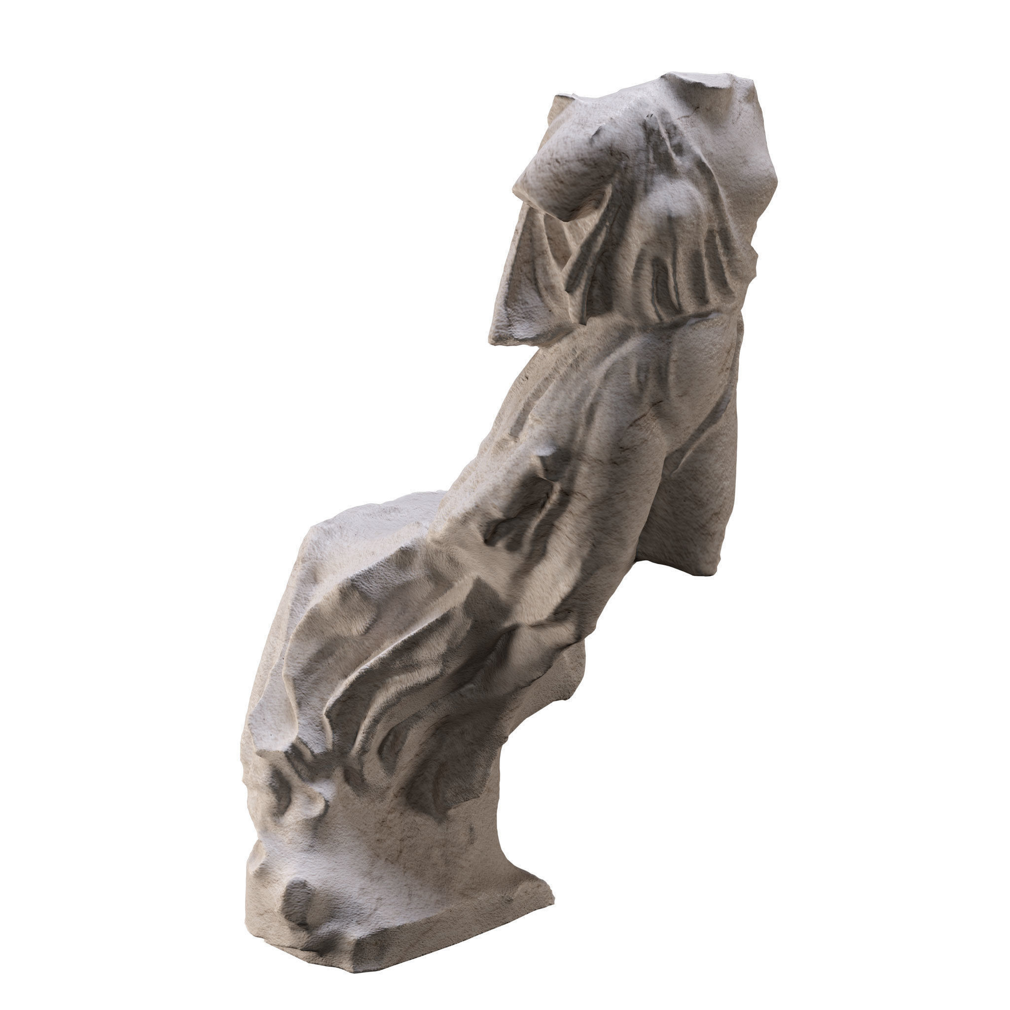 Winged Victory of Samothrace sculpture 3D model_1