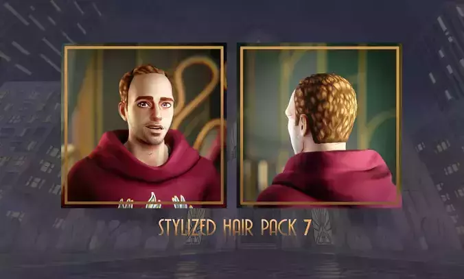 Stylized Hair with Handpainted Textures 7