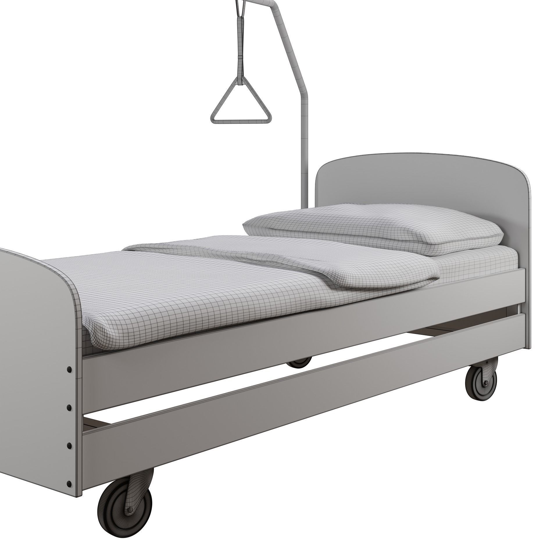 Medical bed 3D model_12