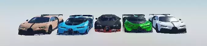 bugatti 3d modell pack