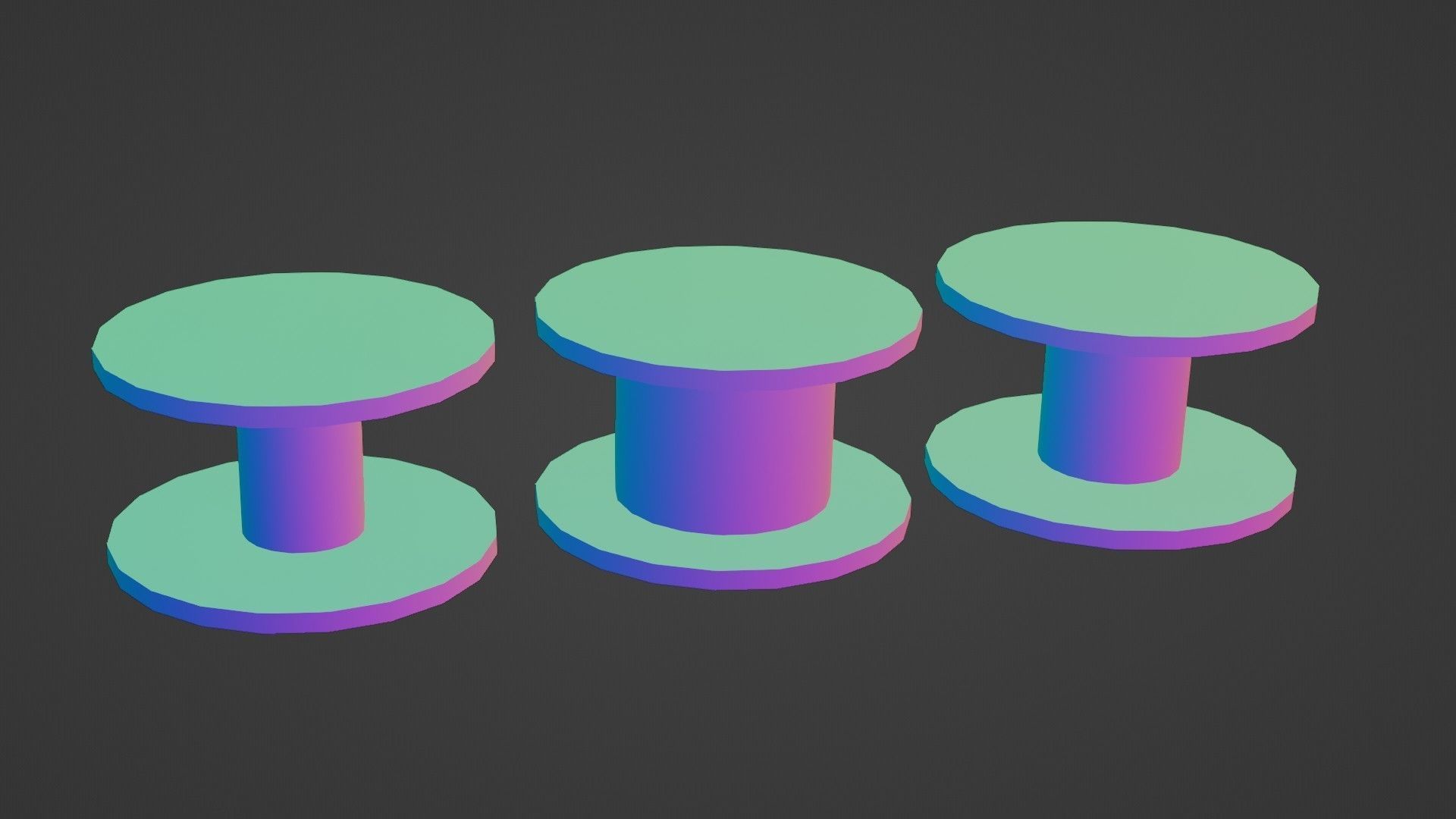 Cable Reel GAME READY Low-poly 3D model_6