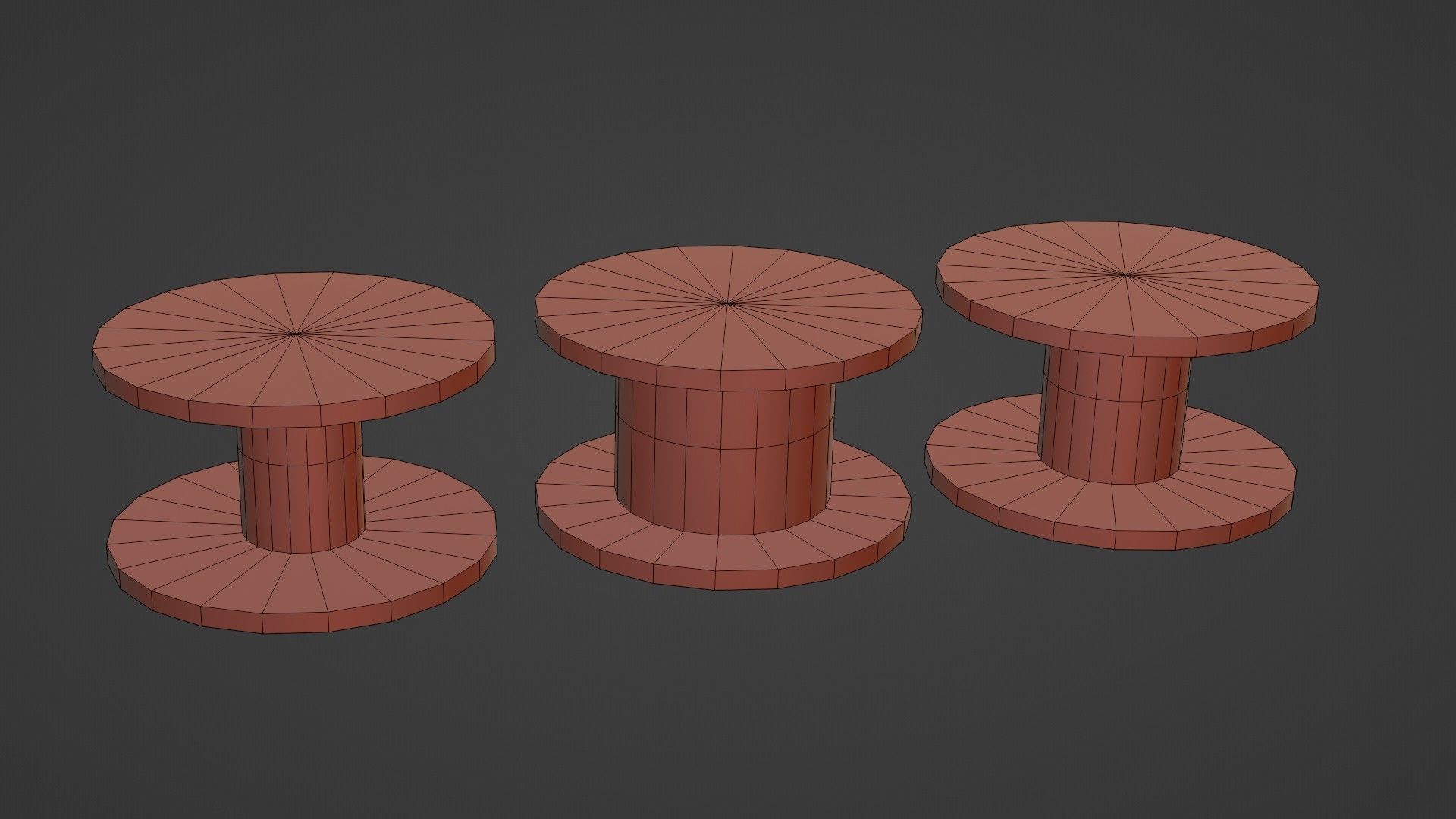 Cable Reel GAME READY Low-poly 3D model_5
