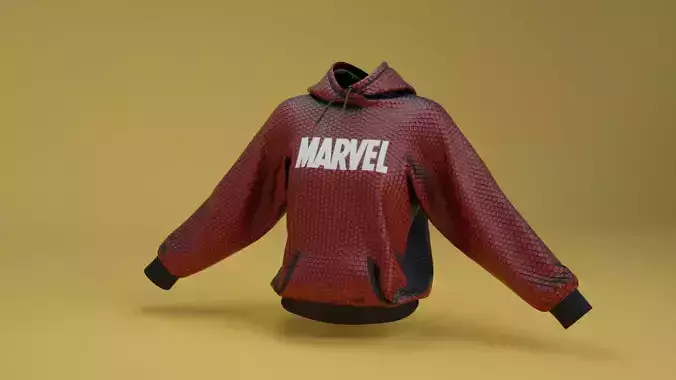 Spiderman Hoodie  Low-poly 3D model