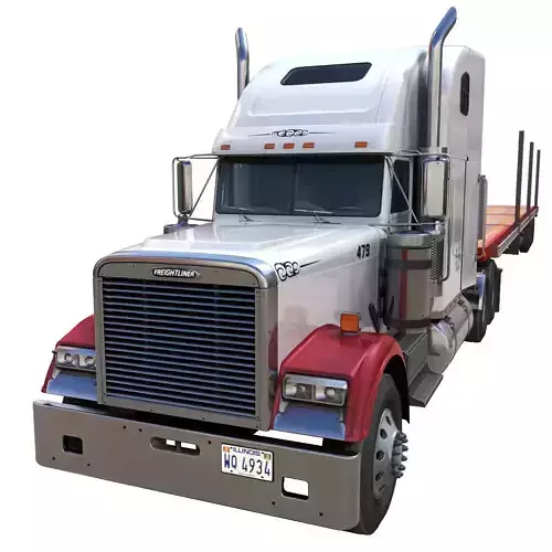 Freightliner Classic XL flatded semitrailer
