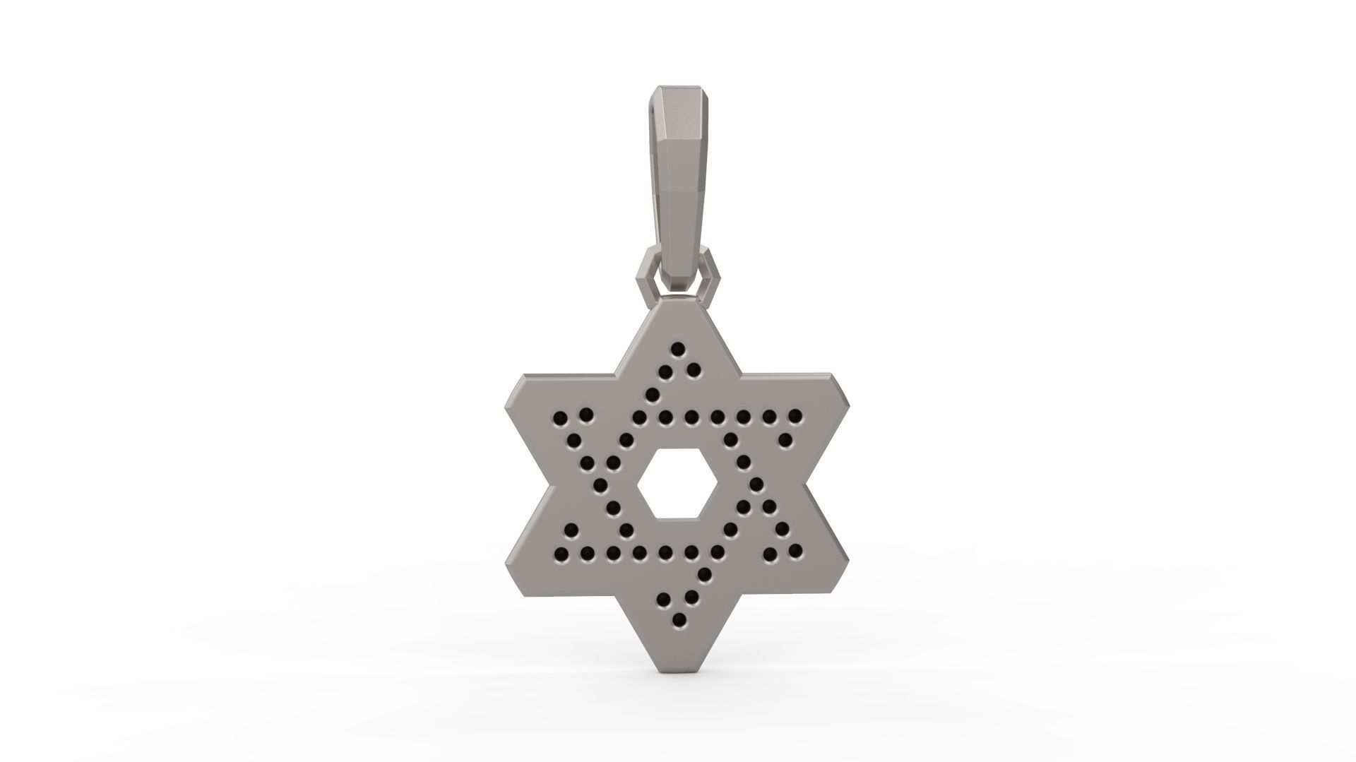 David Yurman Star Of David Pendant 02 3D print model_4