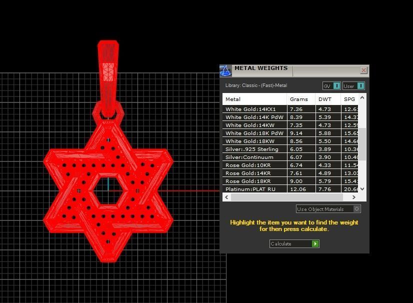 David Yurman Star Of David Pendant 02 3D print model_8