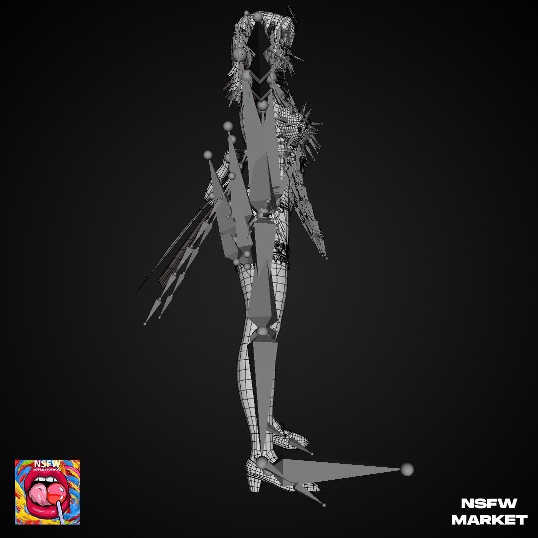 EXCLUSIVE EDITION RIGGED CHARACTER TINA - EYES ON ME Low-poly 3D model_20