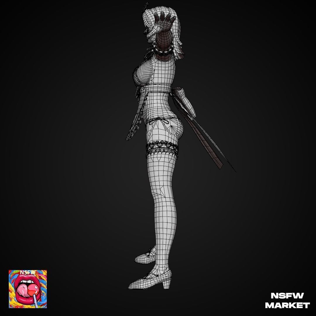 EXCLUSIVE EDITION RIGGED CHARACTER TINA - EYES ON ME Low-poly 3D model_17