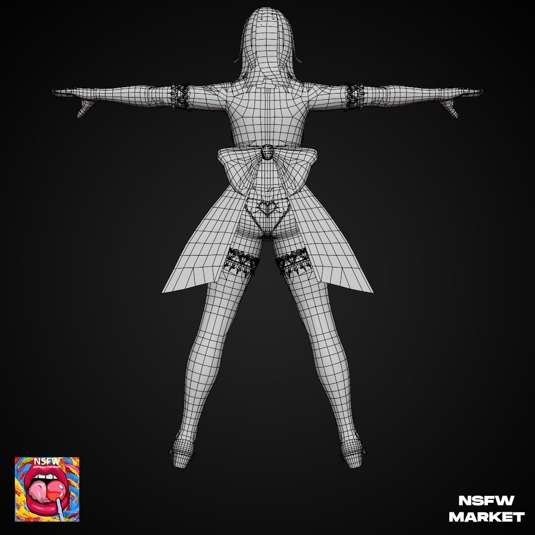 EXCLUSIVE EDITION RIGGED CHARACTER TINA - EYES ON ME Low-poly 3D model_18