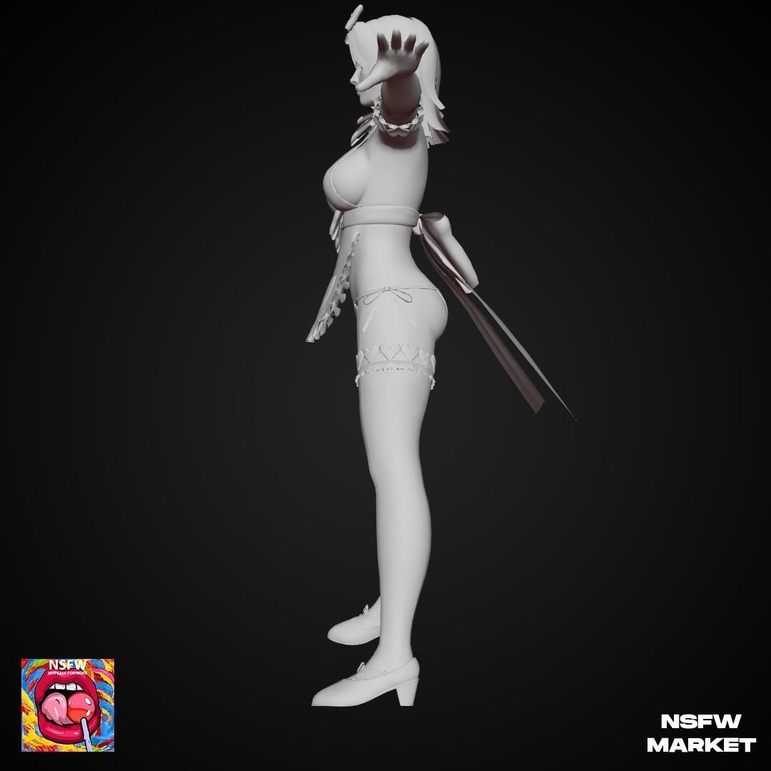 EXCLUSIVE EDITION RIGGED CHARACTER TINA - EYES ON ME Low-poly 3D model_13