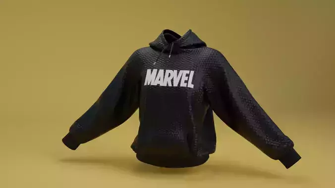 Venom Hoodie Low-poly 3D model