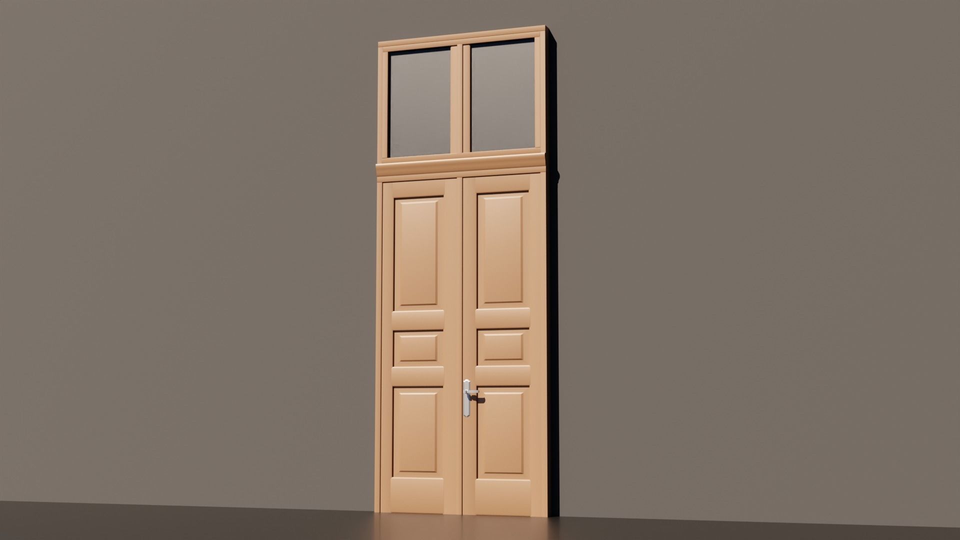 15 Exterior Doors Base Mesh Models Low-poly 3D model_27