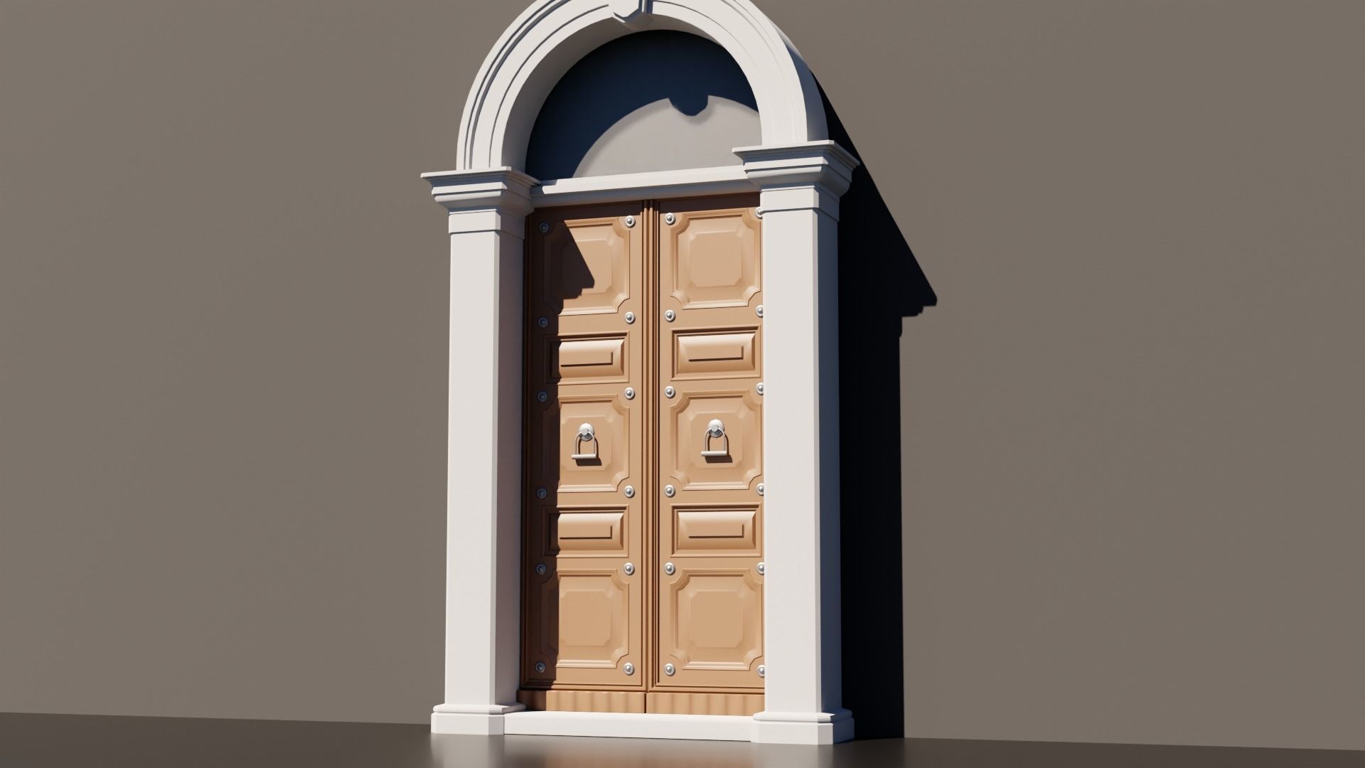 15 Exterior Doors Base Mesh Models Low-poly 3D model_33