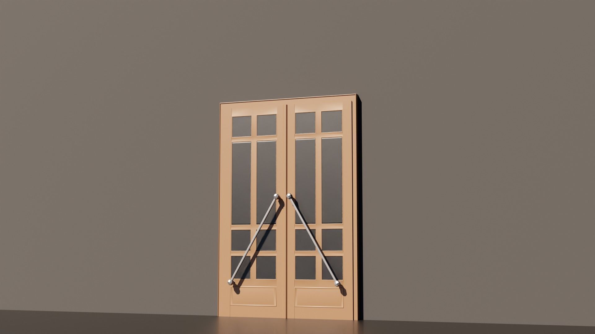 15 Exterior Doors Base Mesh Models Low-poly 3D model_30