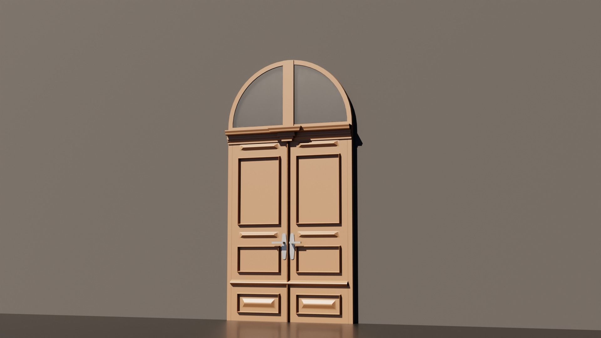 15 Exterior Doors Base Mesh Models Low-poly 3D model_32