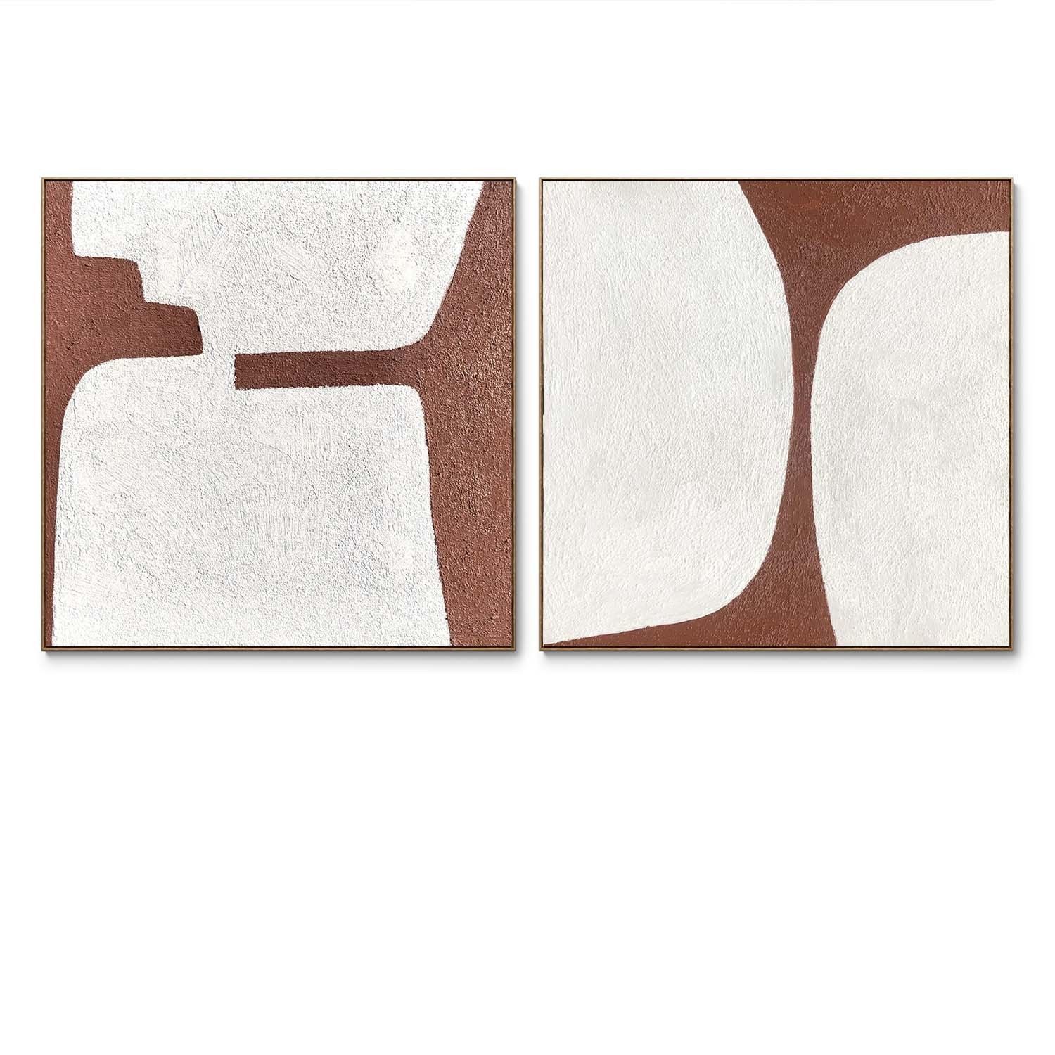 Plaster two square photo frames 144 Low-poly 3D model_2