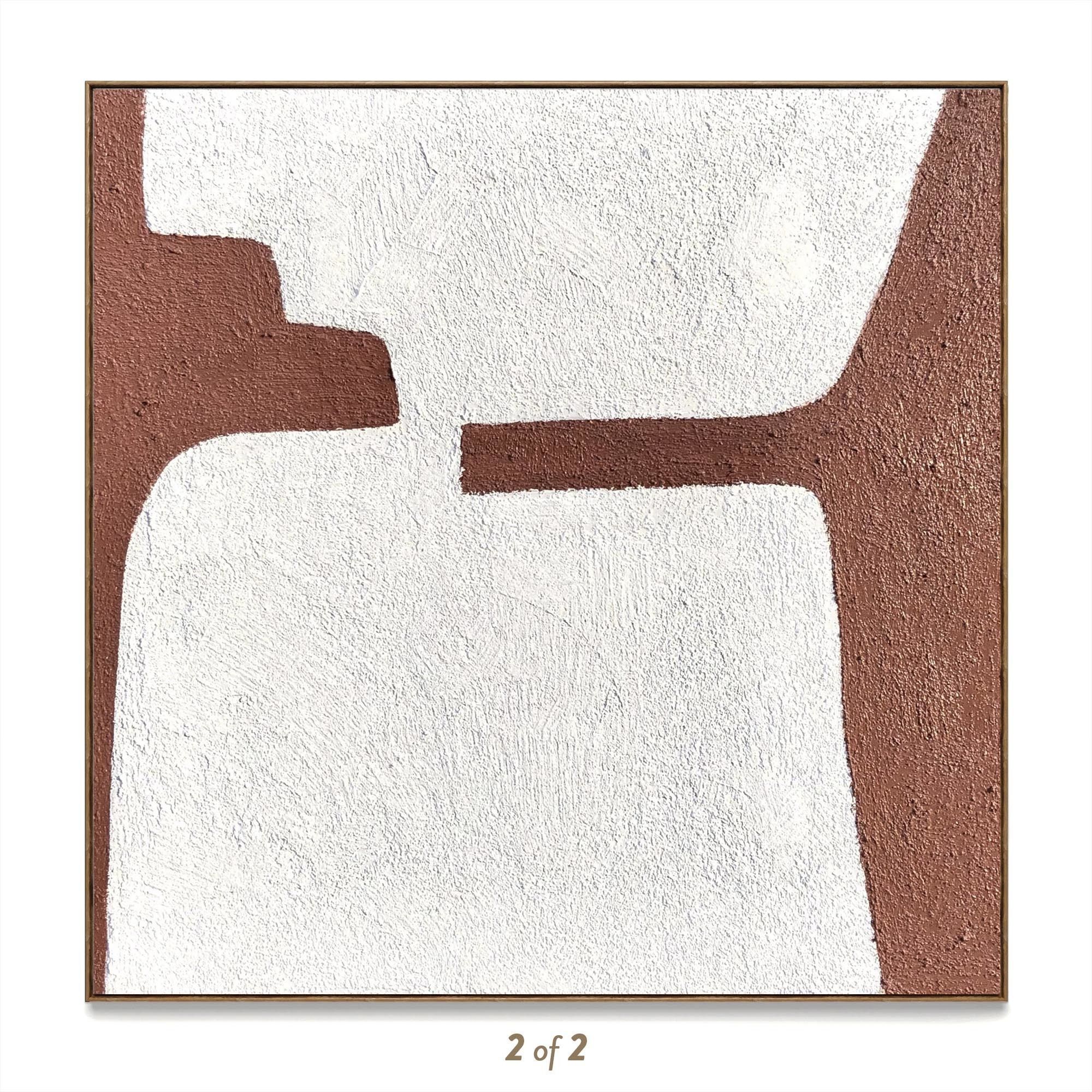 Plaster two square photo frames 144 Low-poly 3D model_1