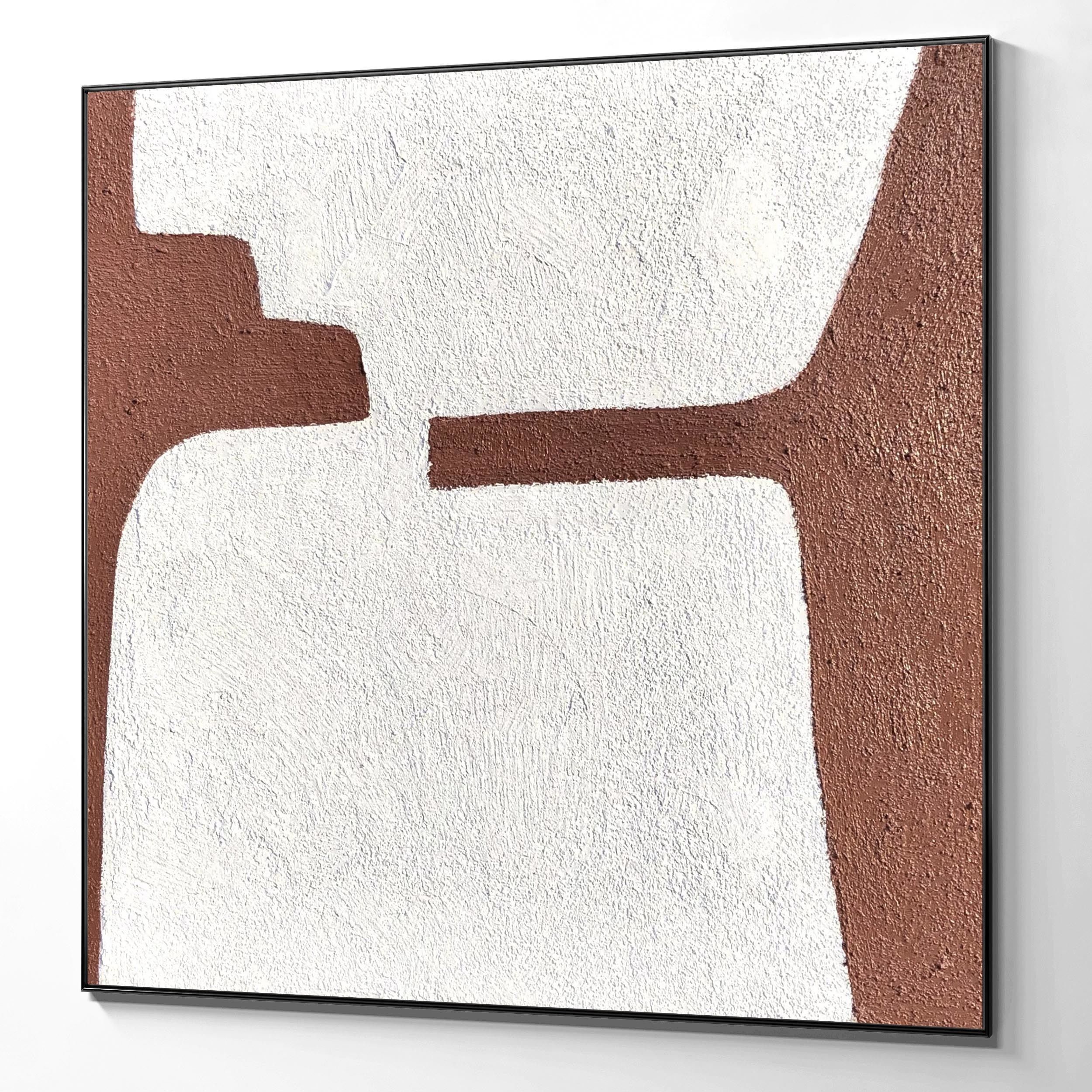 Plaster two square photo frames 144 Low-poly 3D model_5