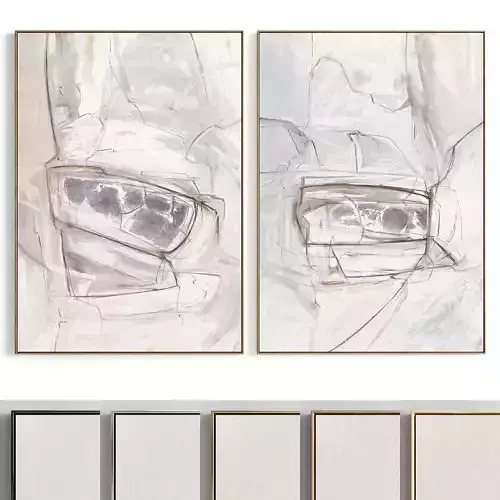 Plaster Two Photo Frame 107