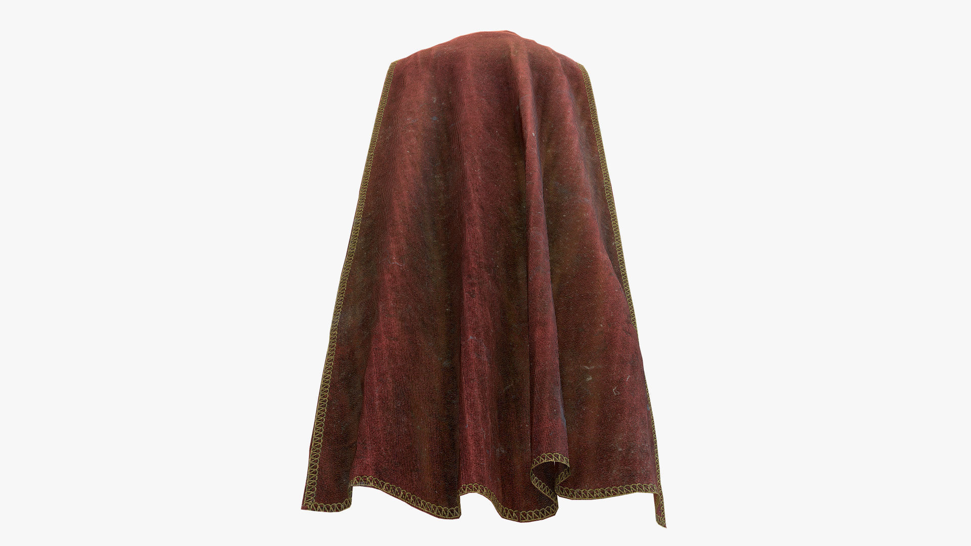 Medieval Knight Cloak Low-poly 3D model_4