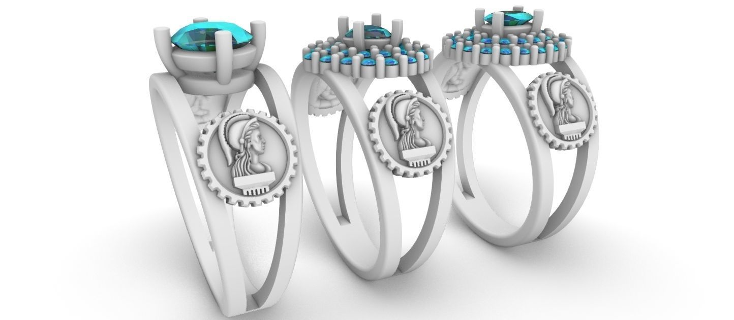 Graduate Class Ring - Civil Engineering - Engenharia Civil 3D print model_2