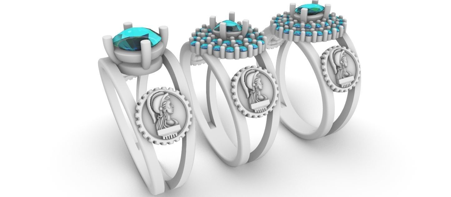 Graduate Class Ring - Civil Engineering - Engenharia Civil 3D print model_20