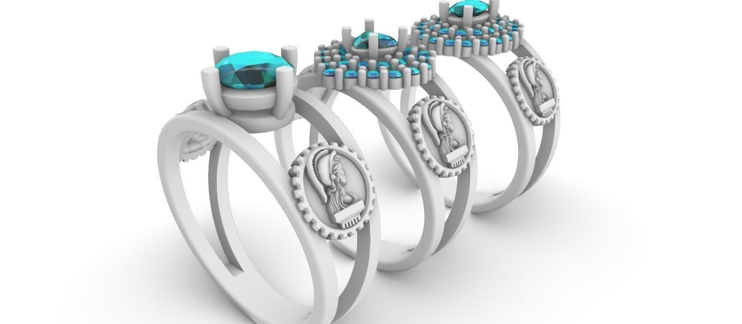 Graduate Class Ring - Civil Engineering - Engenharia Civil 3D print model_11
