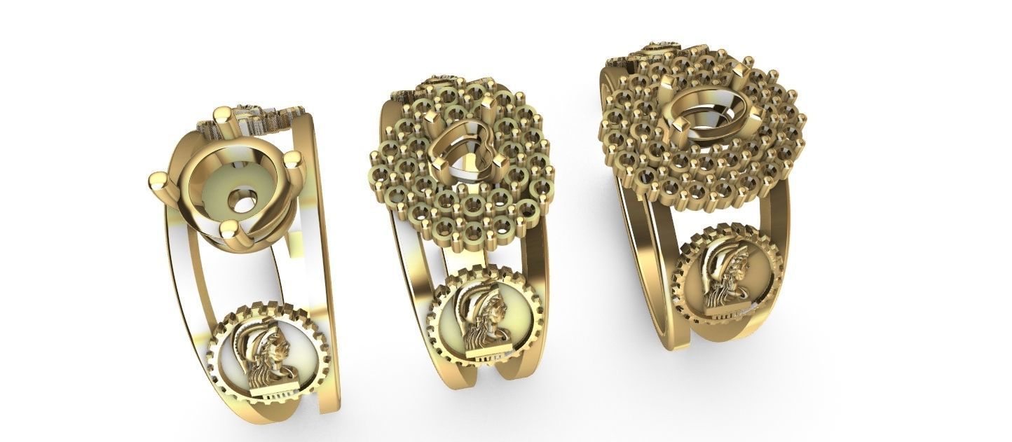 Graduate Class Ring - Civil Engineering - Engenharia Civil 3D print model_26