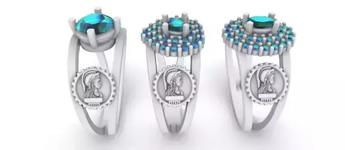 Graduate Class Ring - Civil Engineering - Engenharia Civil 3D print model