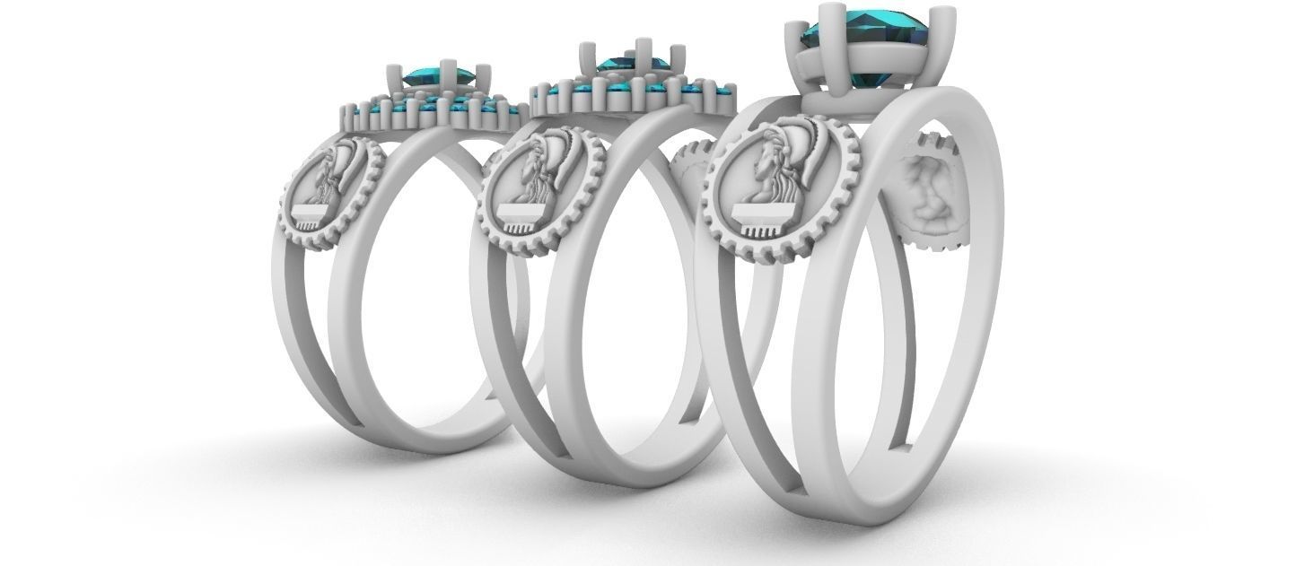 Graduate Class Ring - Civil Engineering - Engenharia Civil 3D print model_18