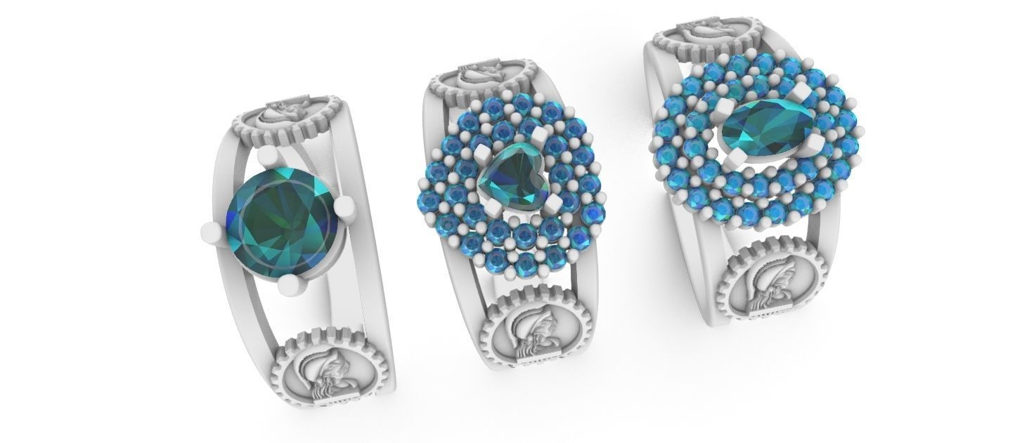 Graduate Class Ring - Civil Engineering - Engenharia Civil 3D print model_21