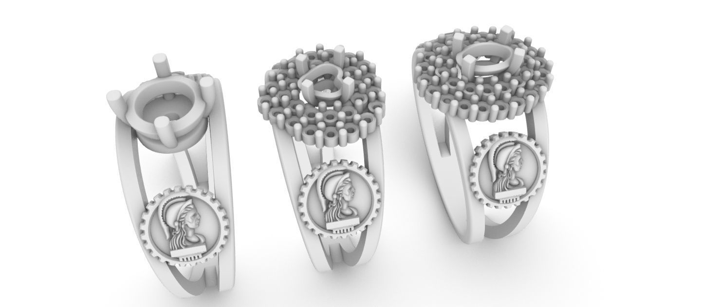 Graduate Class Ring - Civil Engineering - Engenharia Civil 3D print model_25