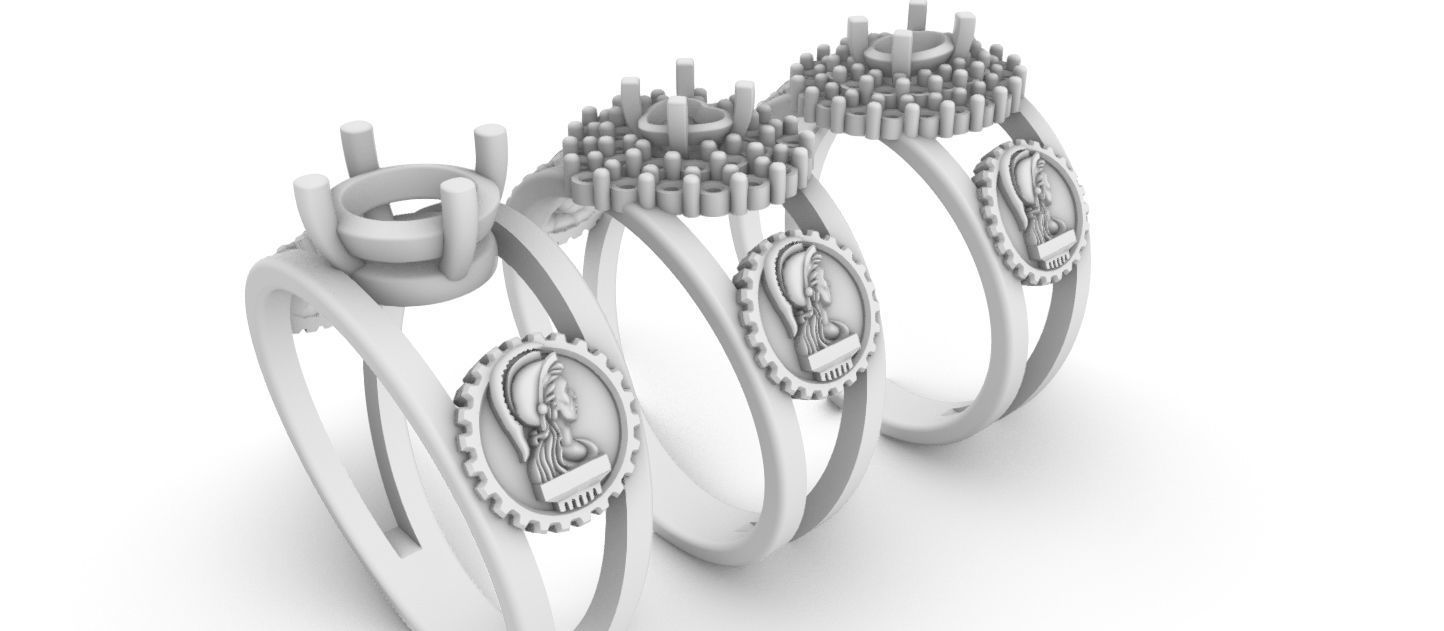Graduate Class Ring - Civil Engineering - Engenharia Civil 3D print model_23