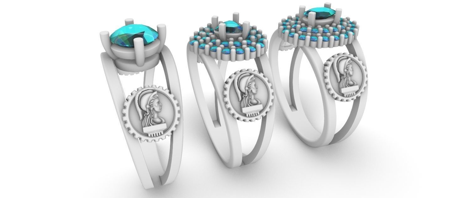 Graduate Class Ring - Civil Engineering - Engenharia Civil 3D print model_12