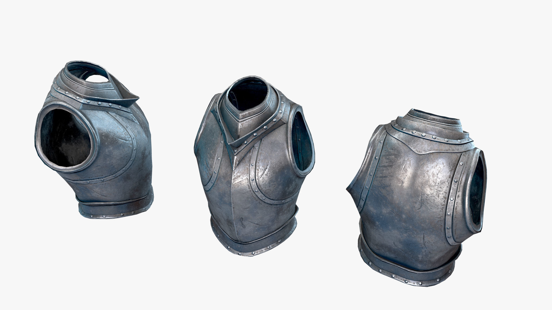 Medieval Knight Armor 01 Low-poly 3D model_5