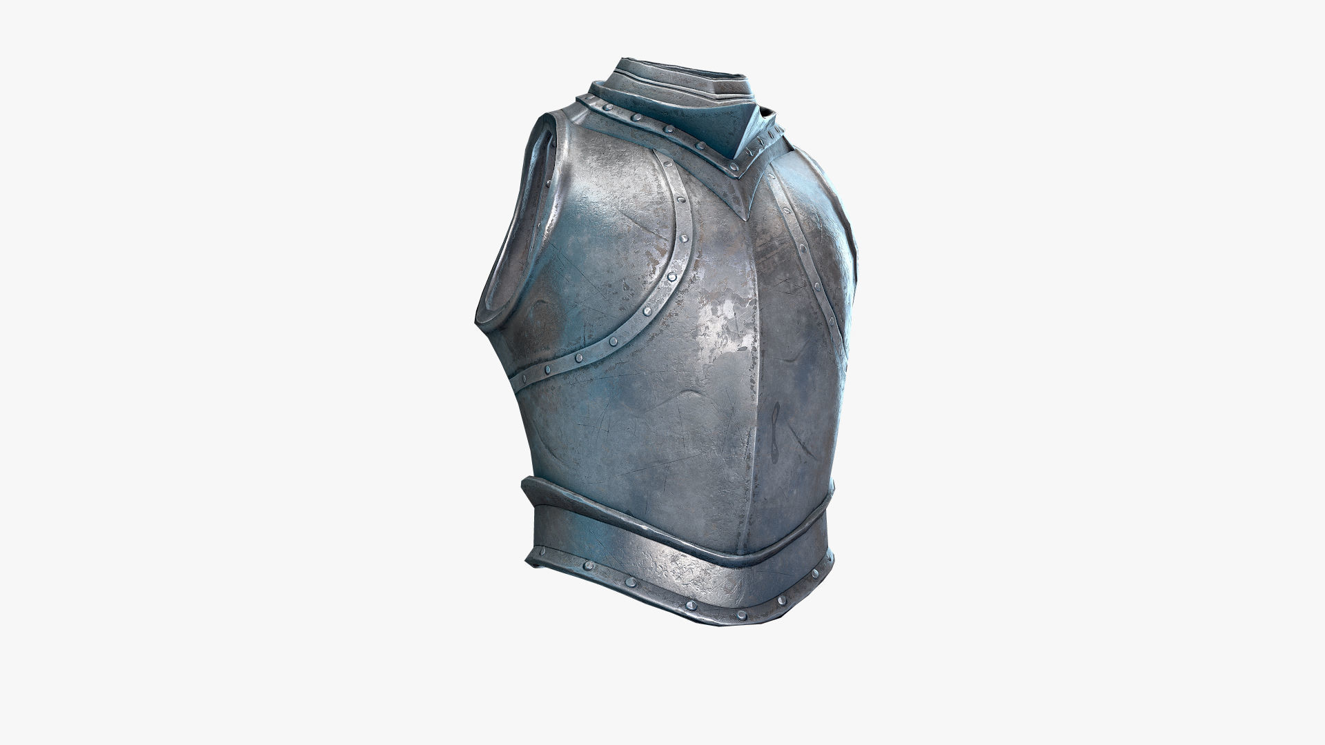 Medieval Knight Armor 01 Low-poly 3D model_3