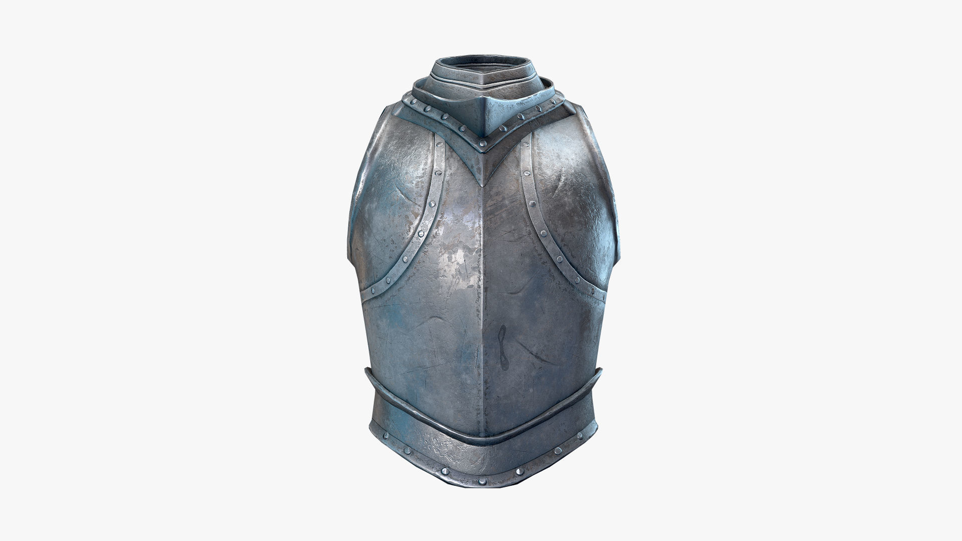 Medieval Knight Armor 01 Low-poly 3D model_1
