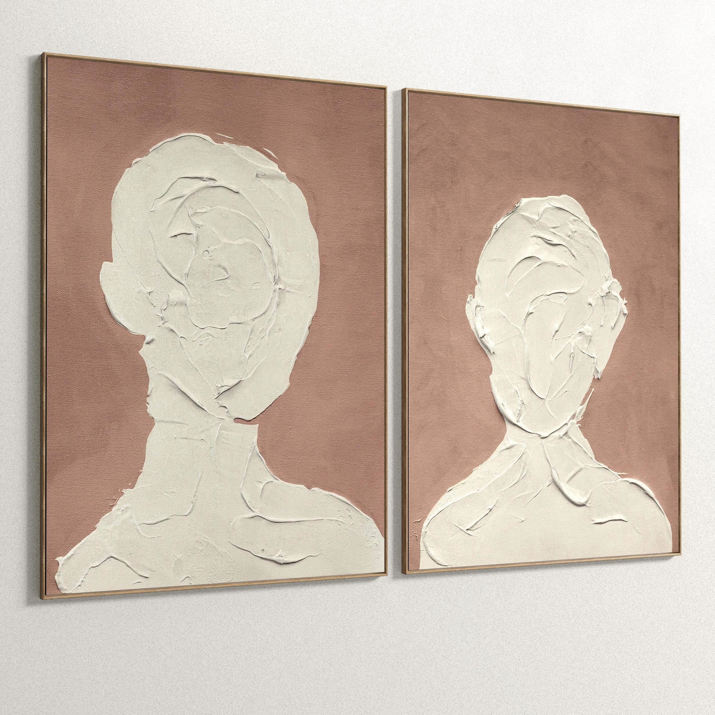 Plaster Two Photo Frame 110 Low-poly 3D model_3